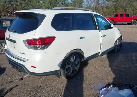 2015 Nissan Pathfinder Platinum z USA, uszkodzony, nr VIN 5N1AR2MN6FC601718